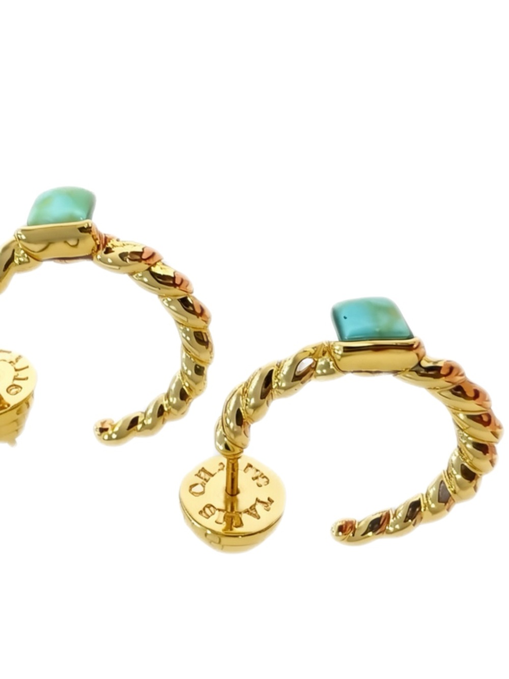 Everyday Twist Hoops- Turquoise